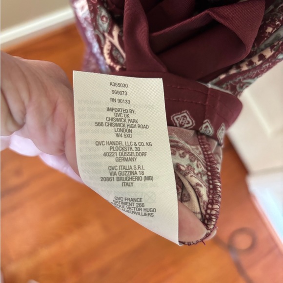 QVC- Belle by Kim Gravel, tunic top, size Lg. - Picture 11 of 16